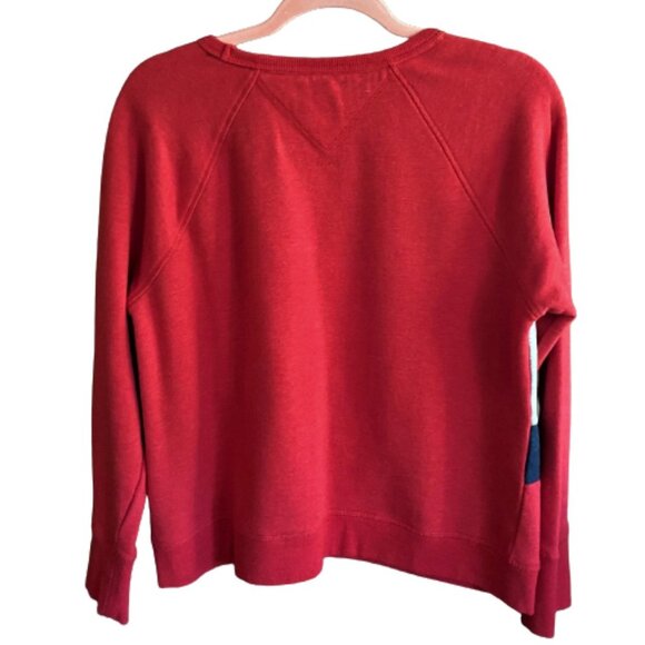 Tommy Hilfiger Sport retro vintage inspired Sweatshirt Colour Block Flag Logo - Picture 10 of 11